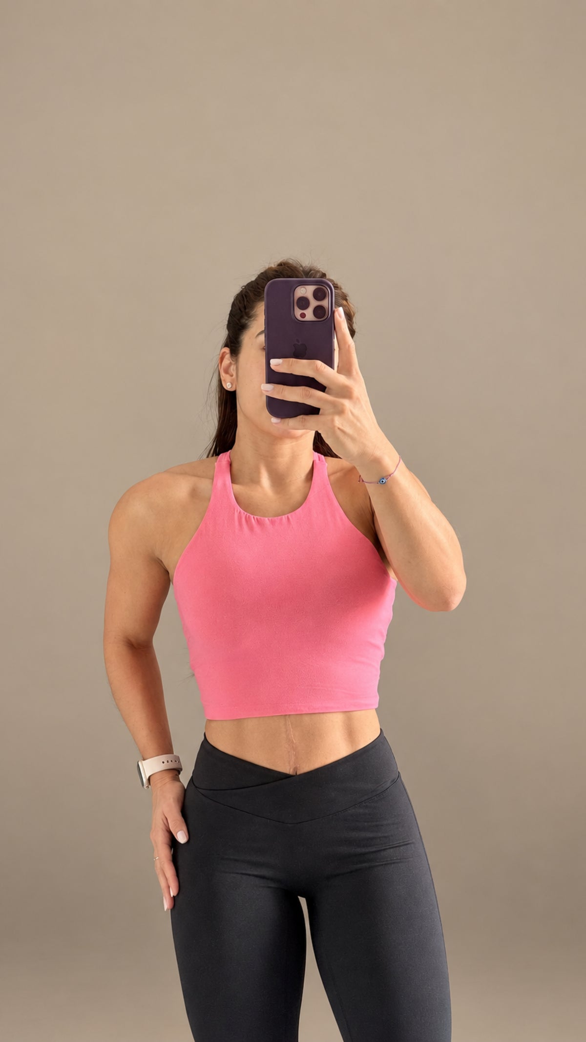 Cami Top pink de Shoal, vista frontal