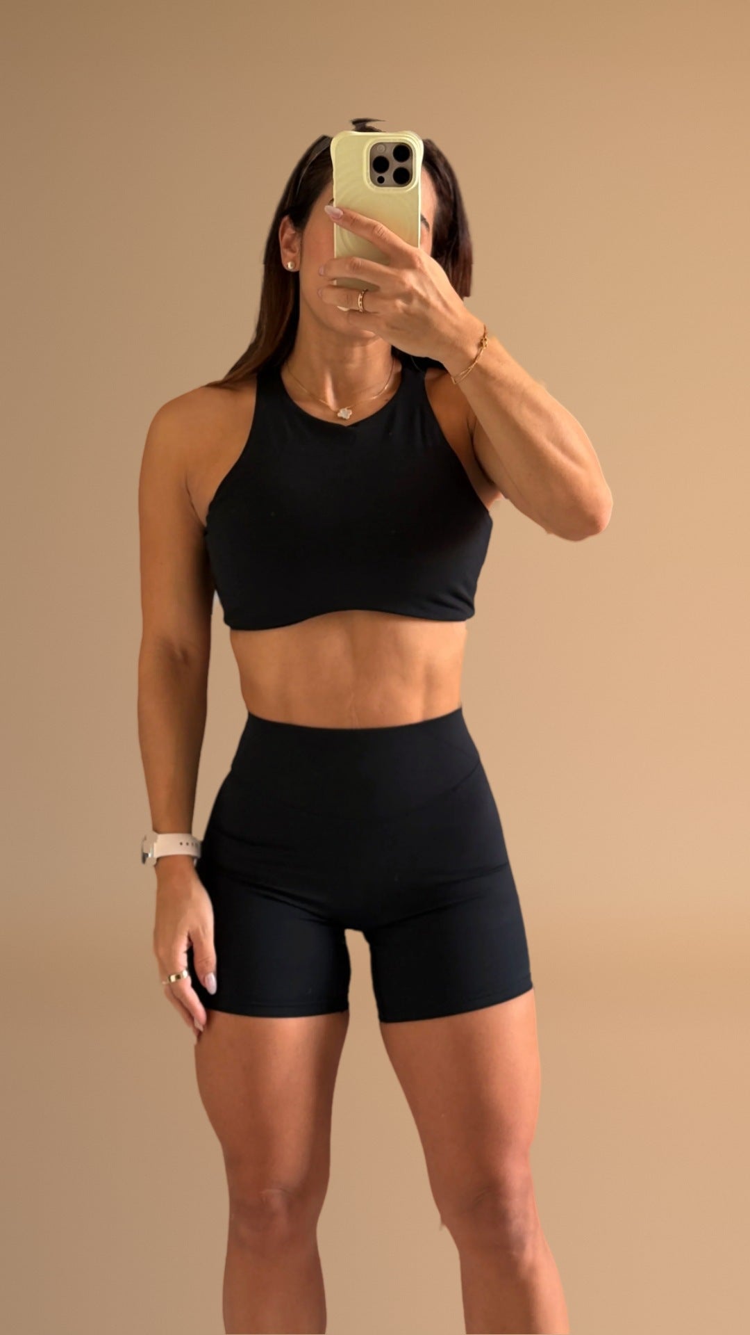 Set Short Pure Bliss color Black, vista frontal